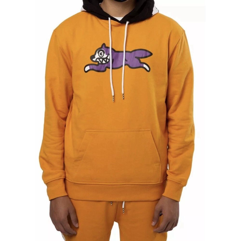 BILLIONAIRE BOYS CLUB/ ICE CREAM Orange PULLOVER HOODIE MEN'S BLUE SIZE L $150